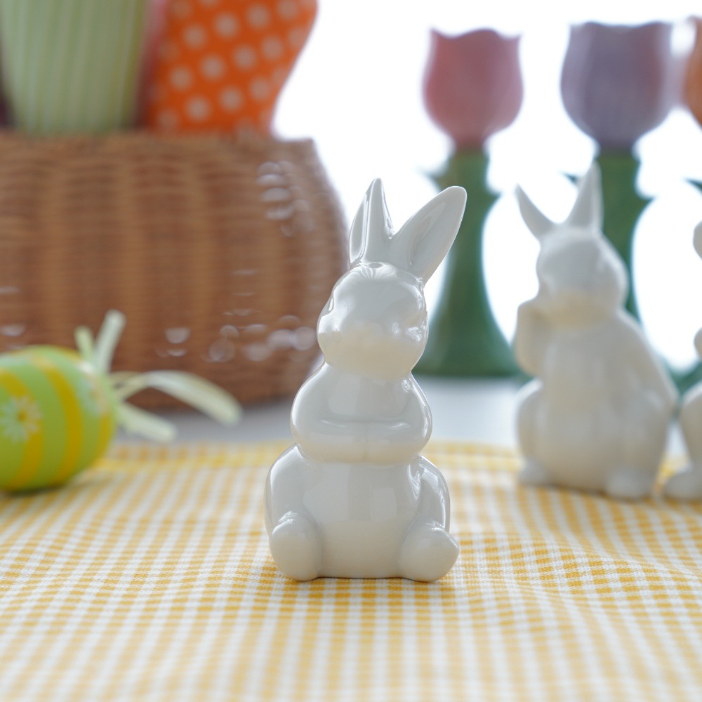 白のお飾りうさぎ3点セット
