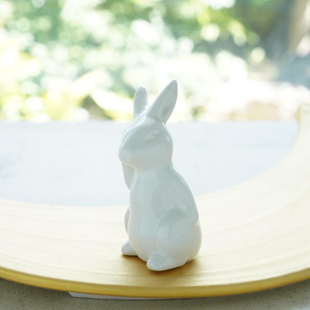 白のお飾りうさぎ3点セット