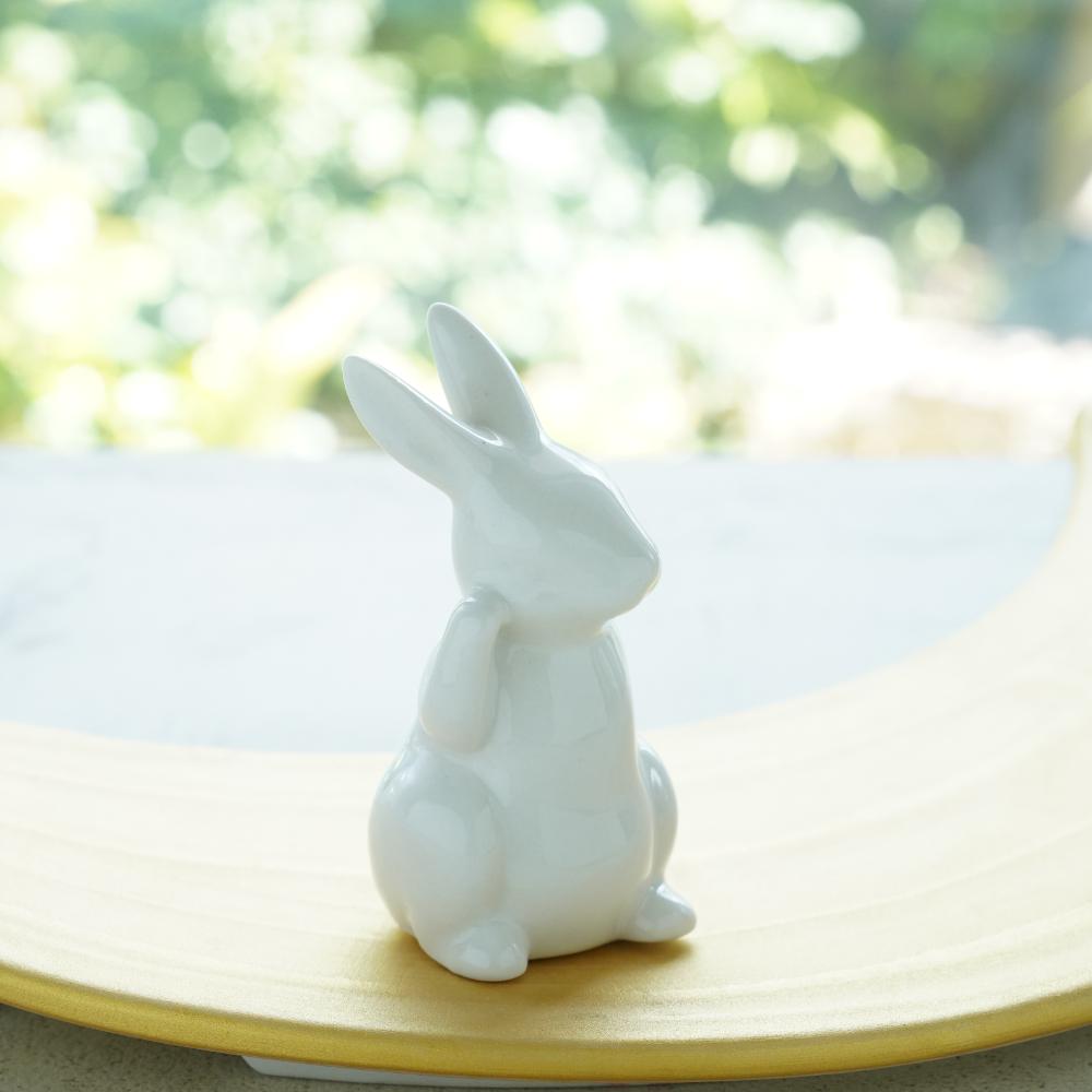白のお飾りうさぎ3点セット