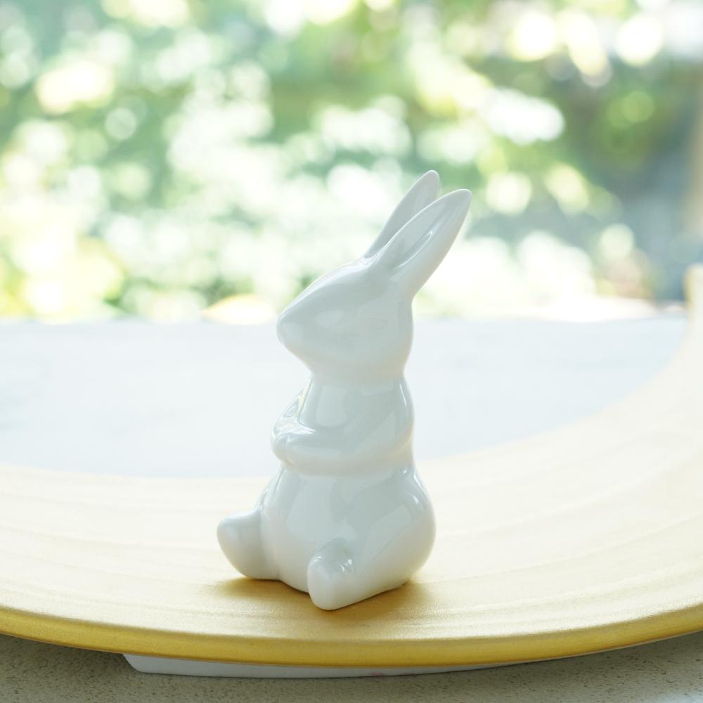 白のお飾りうさぎ3点セット