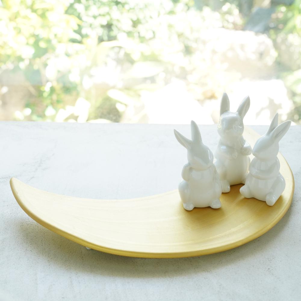 白のお飾りうさぎ3点セット ｜ 四季折々のおしゃれな和食器通販サイト