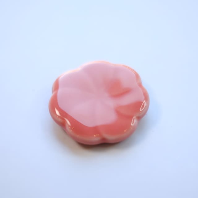 言花　 箸置き 立葵 赤