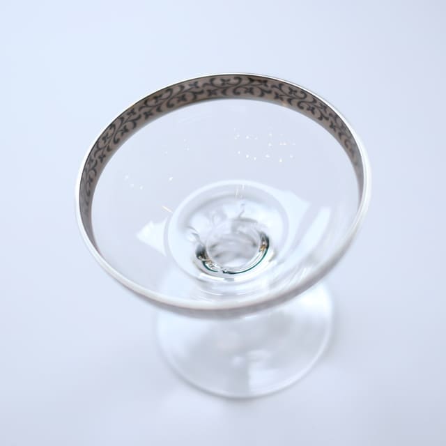 ガラスアミューズカップ銀 唐草