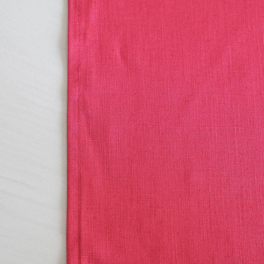 LINEN コースター ルージュピンク
