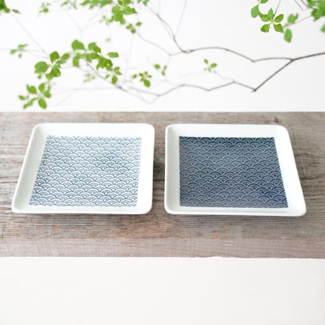 ウエーブ　Ｎ角皿　Ｍ