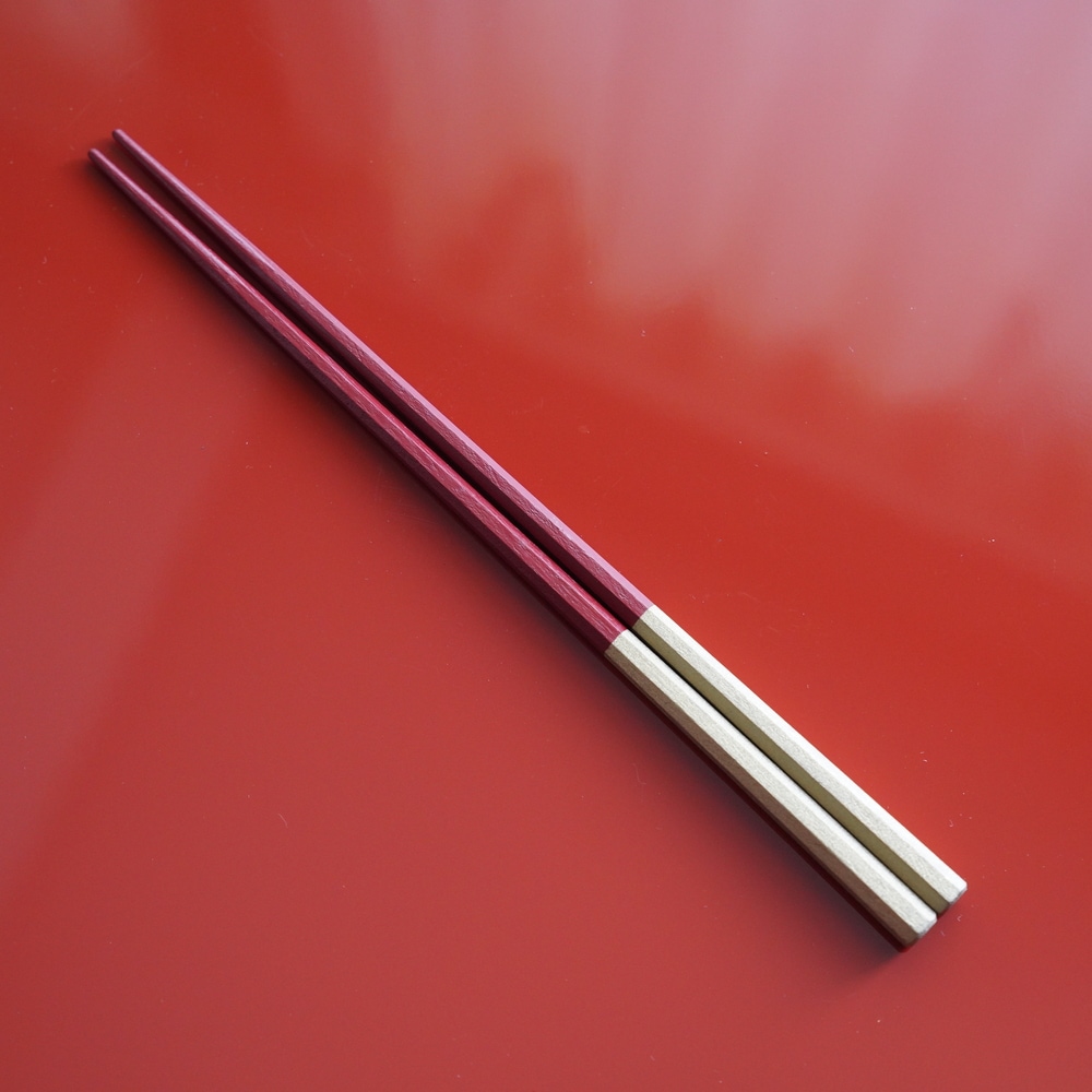 木地呂朱銀8cm　漆塗