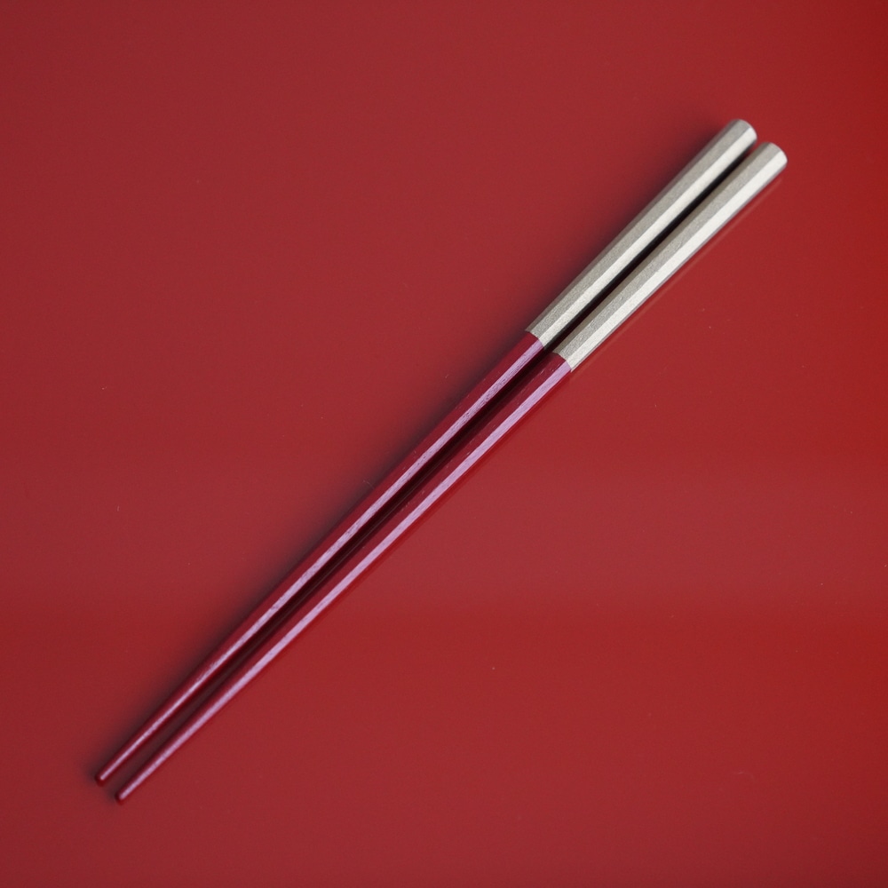 木地呂朱銀8cm　漆塗