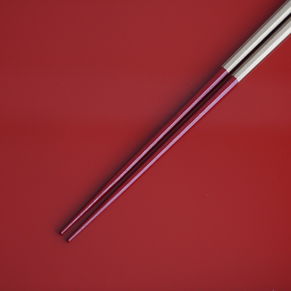 木地呂朱銀8cm　漆塗