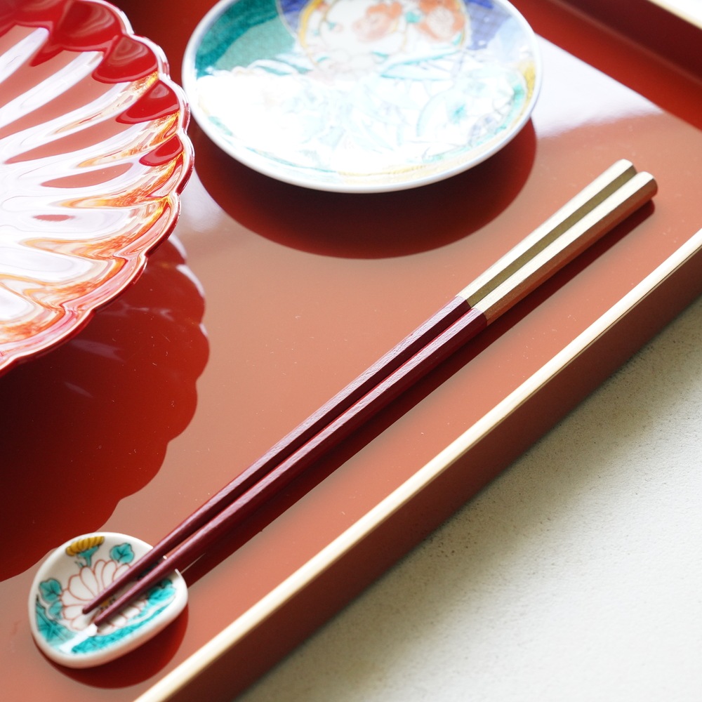 木地呂朱銀8cm　漆塗