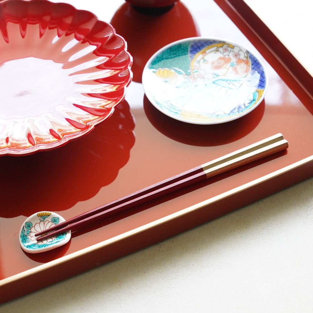 木地呂朱銀8cm　漆塗