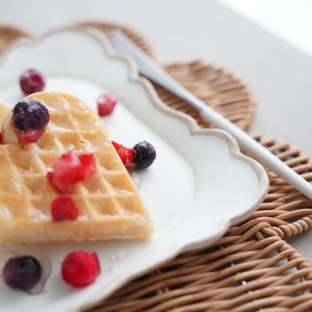 益子焼 もくもく皿（大）kinari 角皿