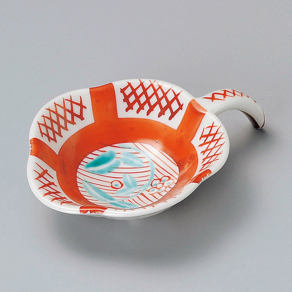 赤絵間取格子手付姫珍味