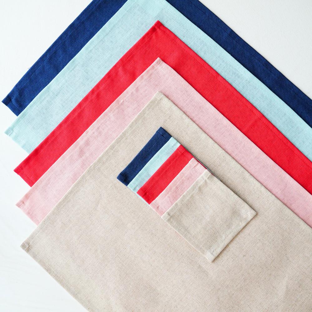 LINEN ランチョン グレイッシュピンク