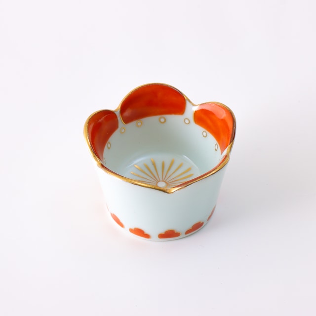 有田焼　錦梅型小付