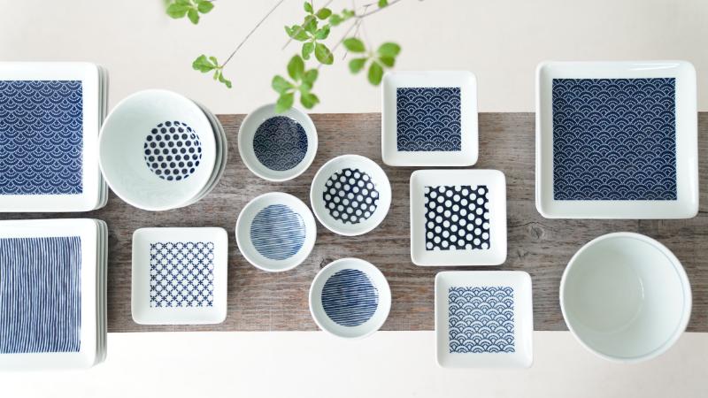 ウエーブ　Ｎ角皿　Ｓ