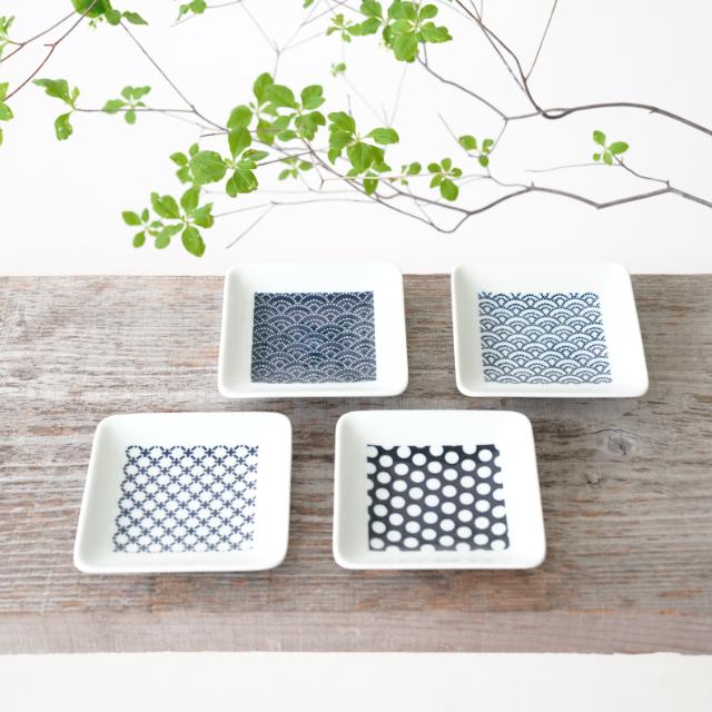 ウエーブ　Ｎ角皿　Ｓ