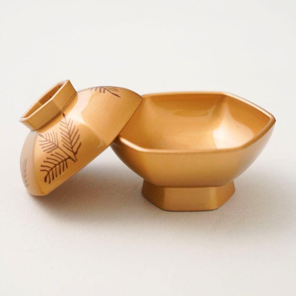 六角珍味入れ 金松葉内金 ｜ 四季折々のおしゃれな和食器通販サイト