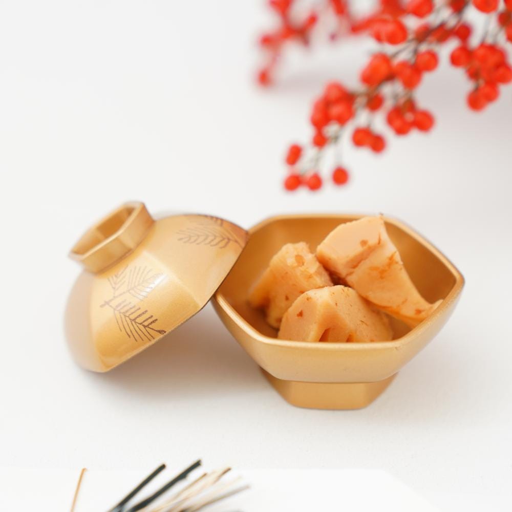 六角珍味入れ 金松葉内金 ｜ 四季折々のおしゃれな和食器通販サイト