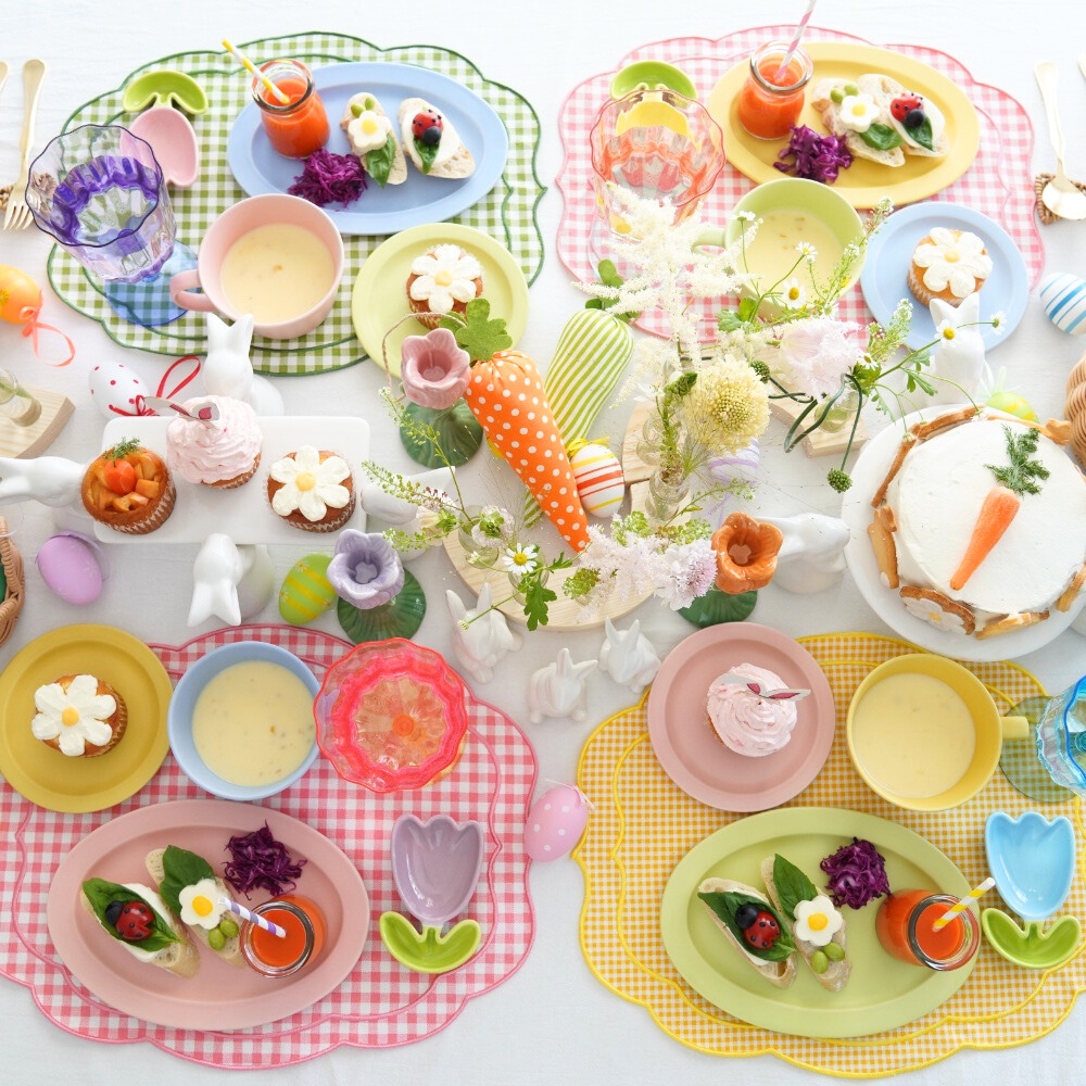 うさぎのディスプレイラウンドトレイ ｜ 四季折々のおしゃれな和食器