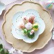 有田焼　金線　梅結び　結び皿　21cm　(大) 1枚目のサムネイル