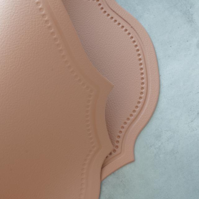 エンボスフルールランチョンマット　ピンク