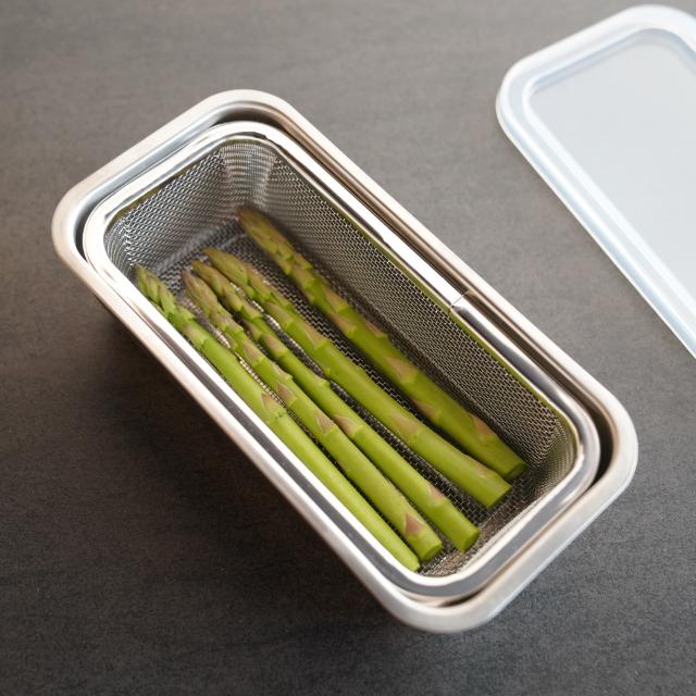 1/3サイズ お料理はかどる角バット・角ザルセット