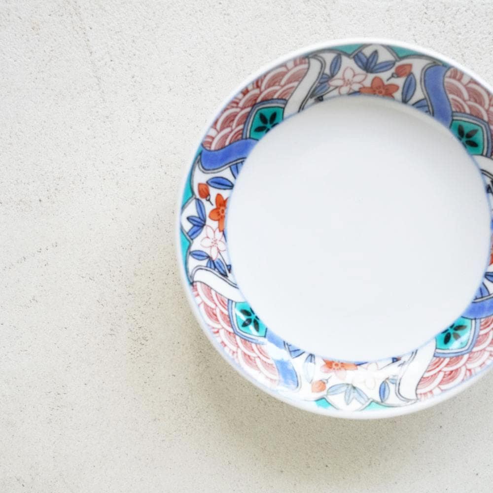 九谷焼豆皿3.5寸 麗和枠 九谷｜ 四季折々のおしゃれな和食器通販サイト