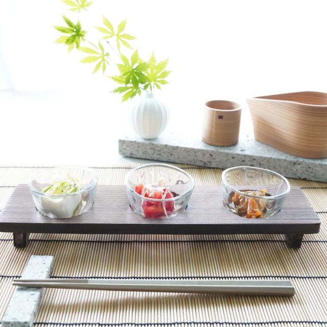 手びねり硝子 三味小鉢セット ｜ 四季折々のおしゃれな和食器通販