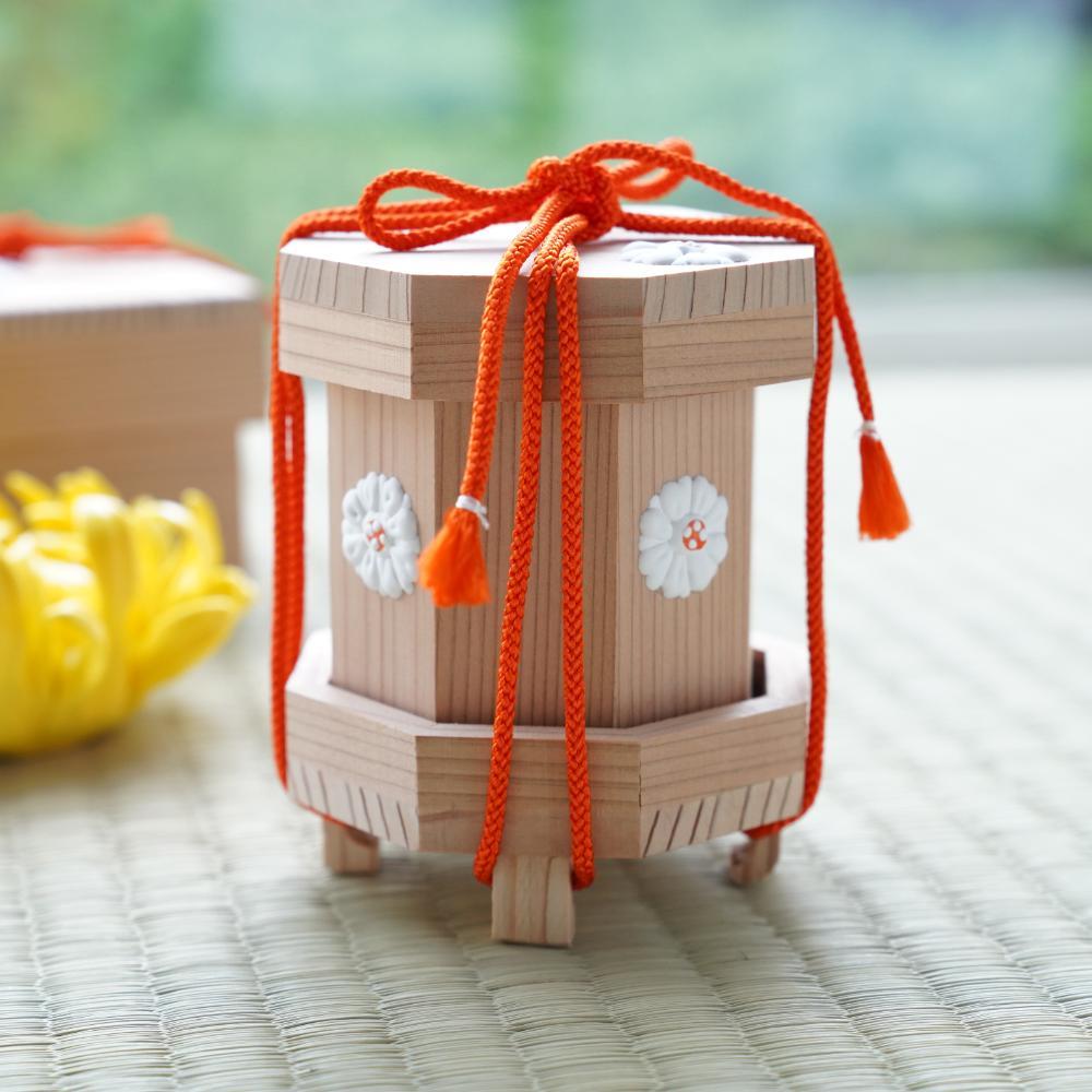 【今季完売】杉 菊柄 貝桶 小 7枚目