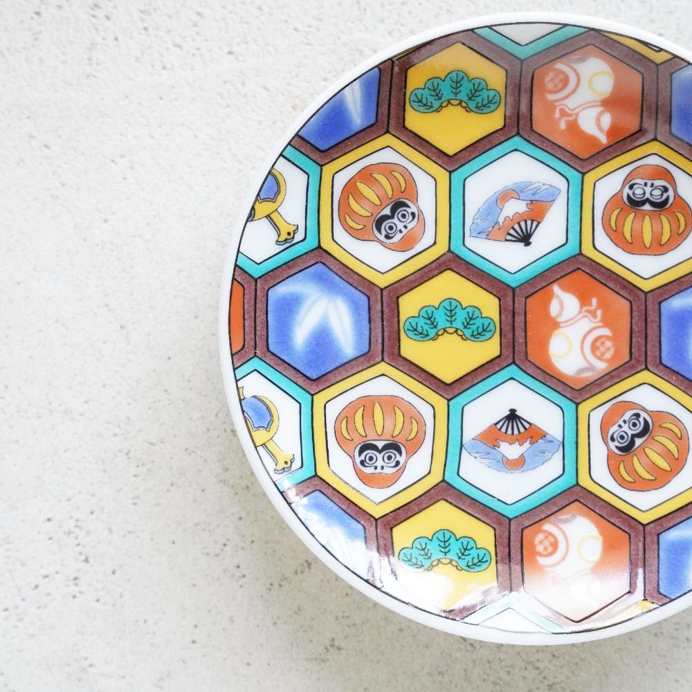 九谷焼 3寸 豆皿 だるま｜ 四季折々のおしゃれな和食器通販サイト