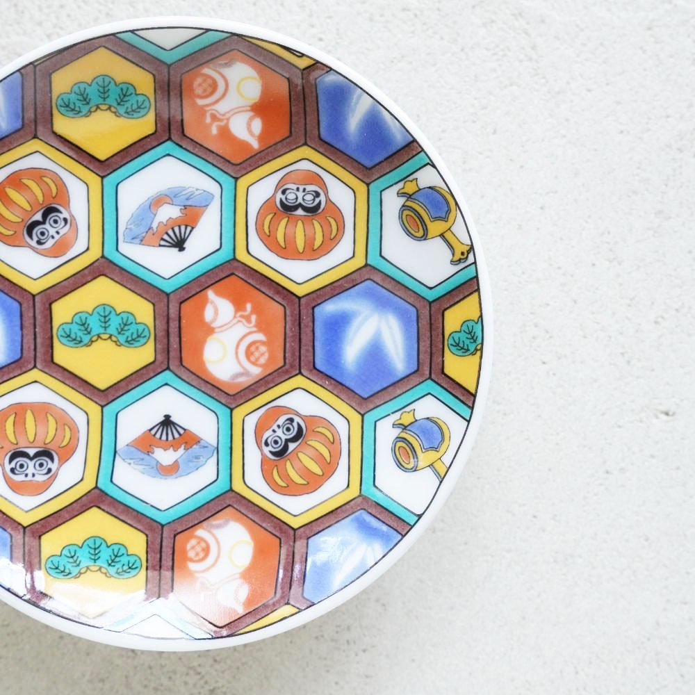 九谷焼 3寸 豆皿 だるま｜ 四季折々のおしゃれな和食器通販サイト