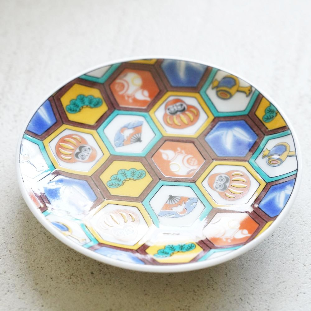 九谷焼 3寸 豆皿 だるま｜ 四季折々のおしゃれな和食器通販サイト