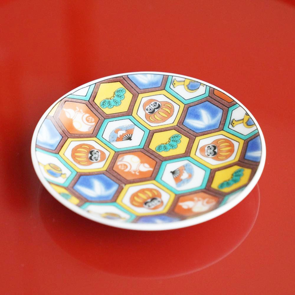 九谷焼 3寸 豆皿 だるま｜ 四季折々のおしゃれな和食器通販サイト