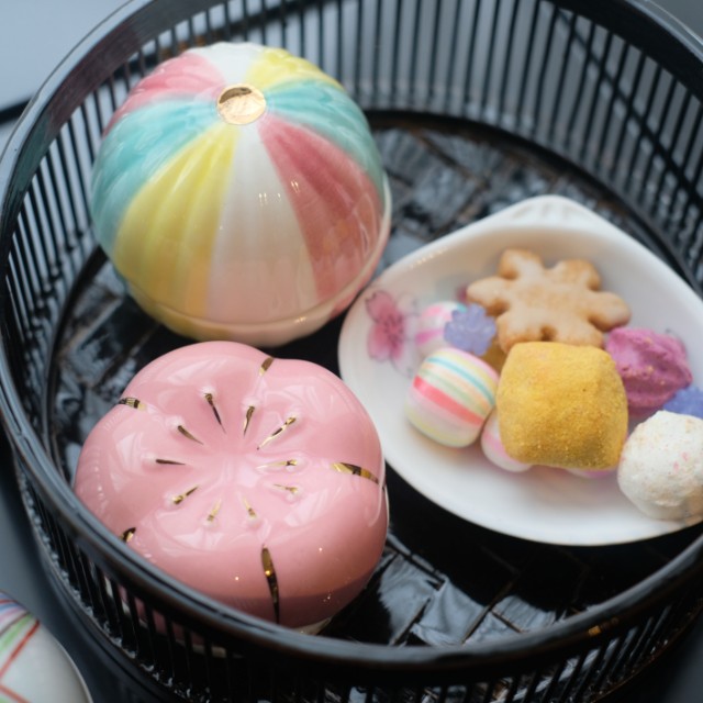 二段　天然竹料理箱