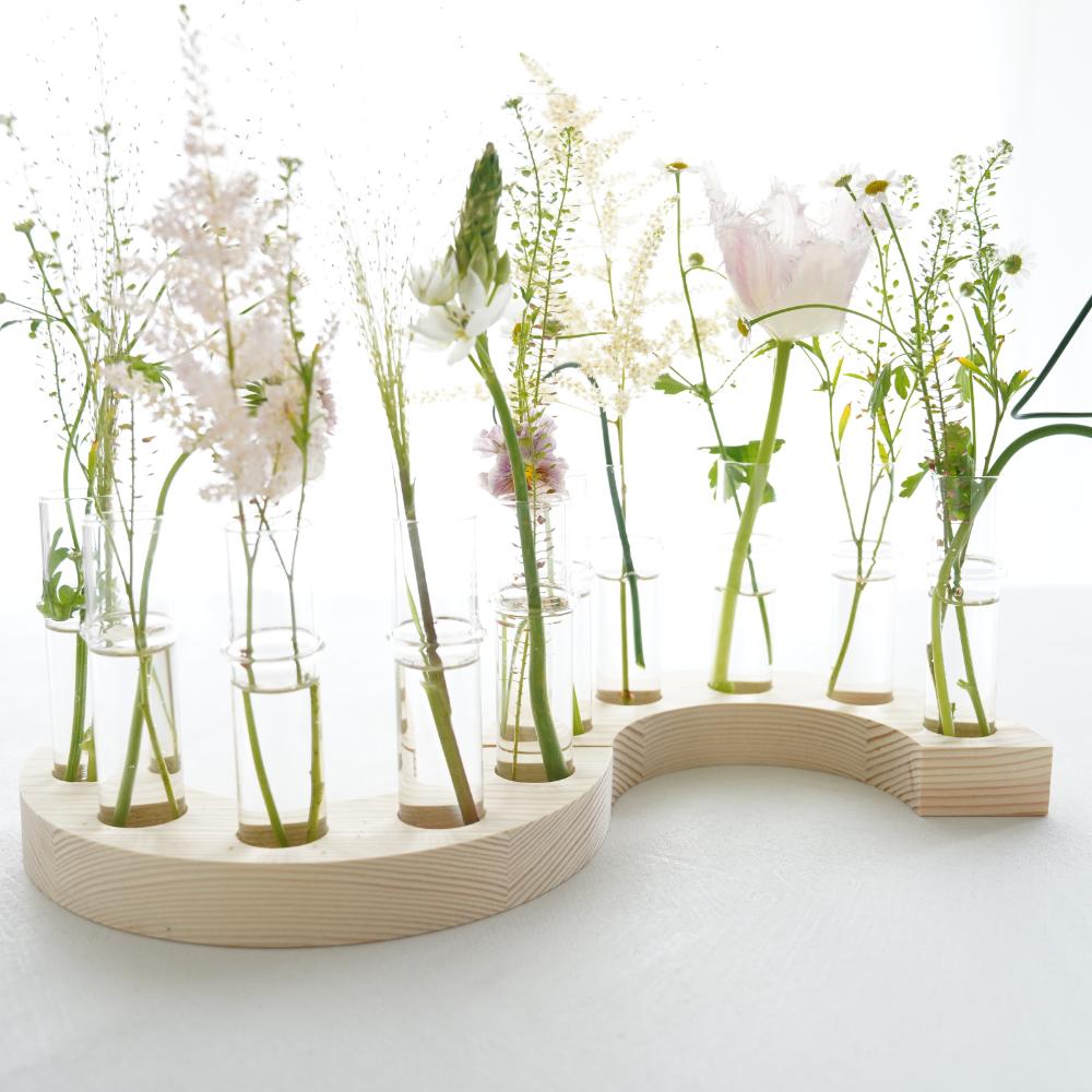 【予約/4月末出荷】ウッドアーチフラワーベース(1p)