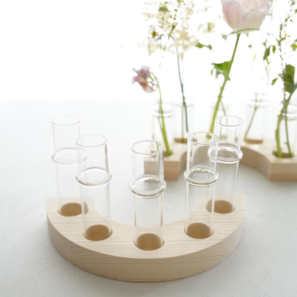 【予約/4月末出荷】ウッドアーチフラワーベース(1p)