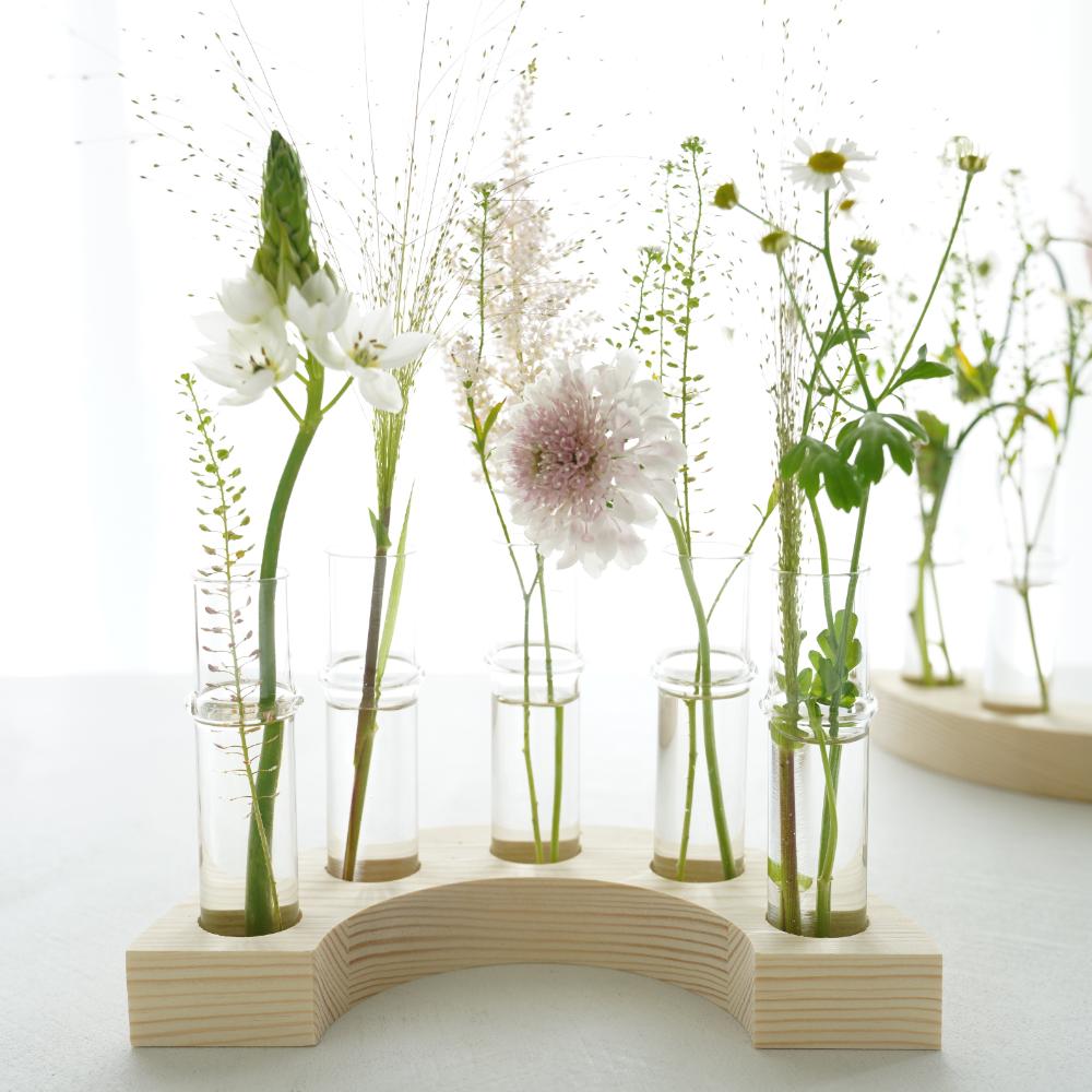 【予約/4月末出荷】ウッドアーチフラワーベース(1p)