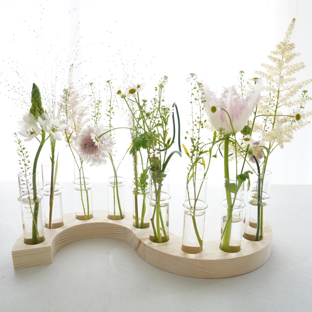 【予約/4月末出荷】ウッドアーチフラワーベース(1p)