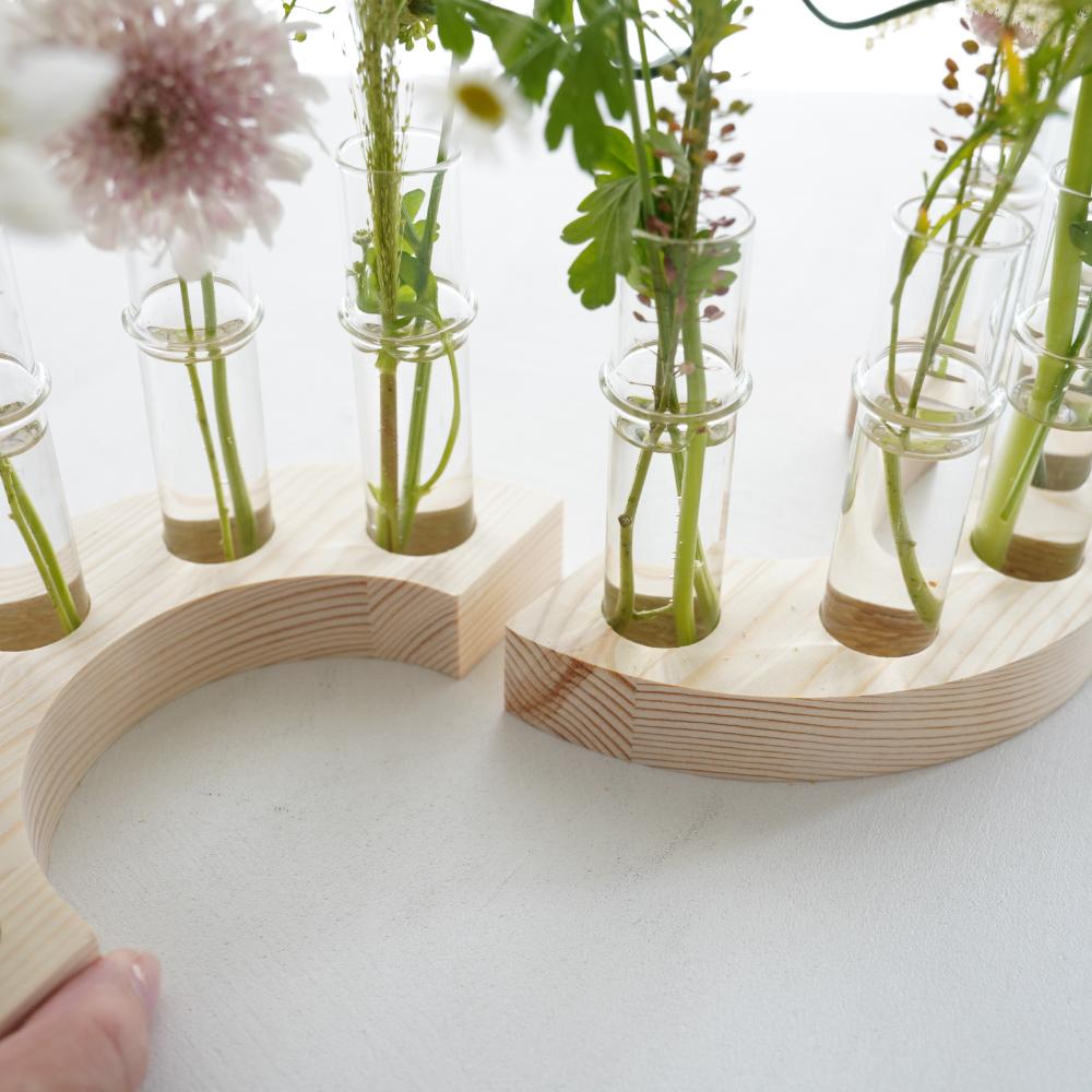 【予約/4月末出荷】ウッドアーチフラワーベース(1p)