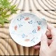 波佐見焼　面取花唐草　一閑人小皿 2枚目のサムネイル