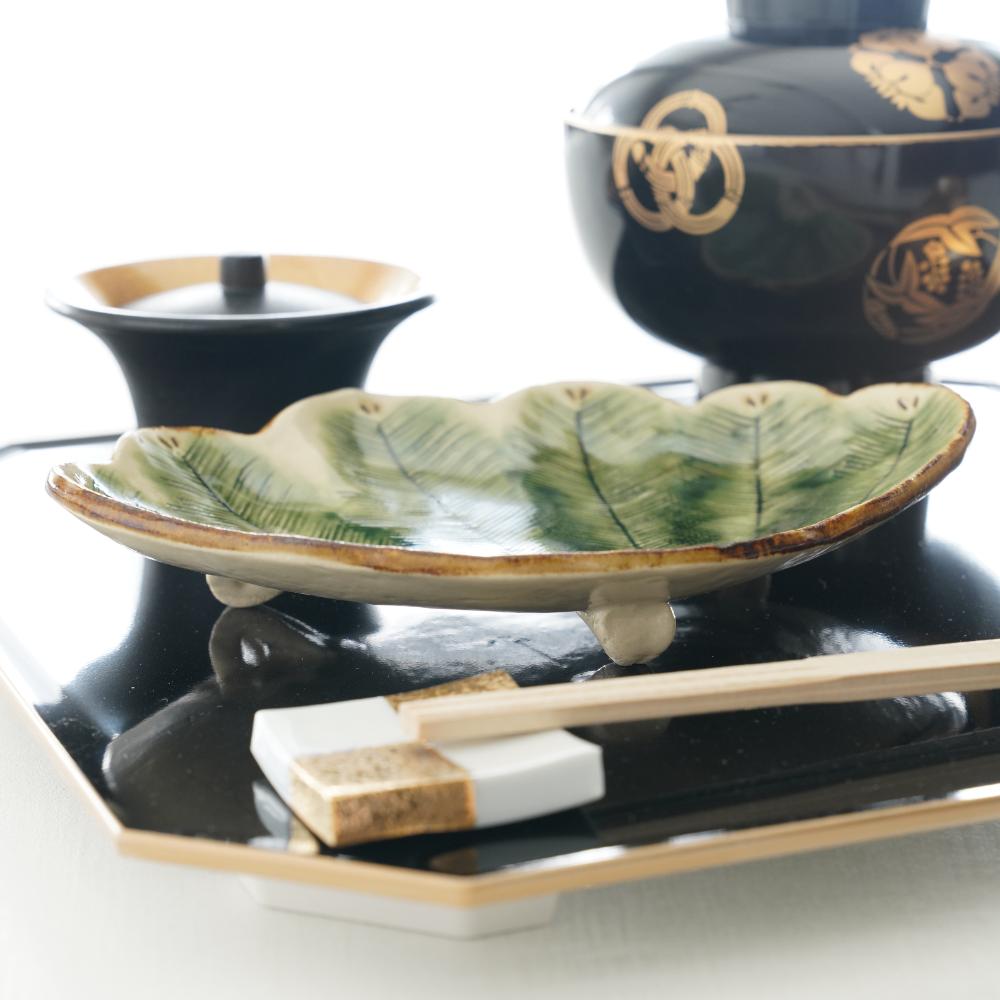 年代物　鶴　黒松　浜辺　小皿 年代物 鶴 黒松 浜辺 小皿