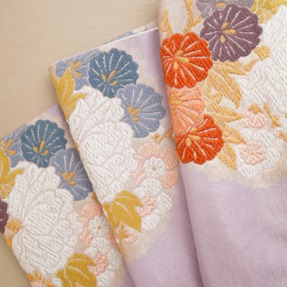 西陣織 松竹梅花の丸テーブルランナーFOURGRACEオリジナル｜ 四季折々