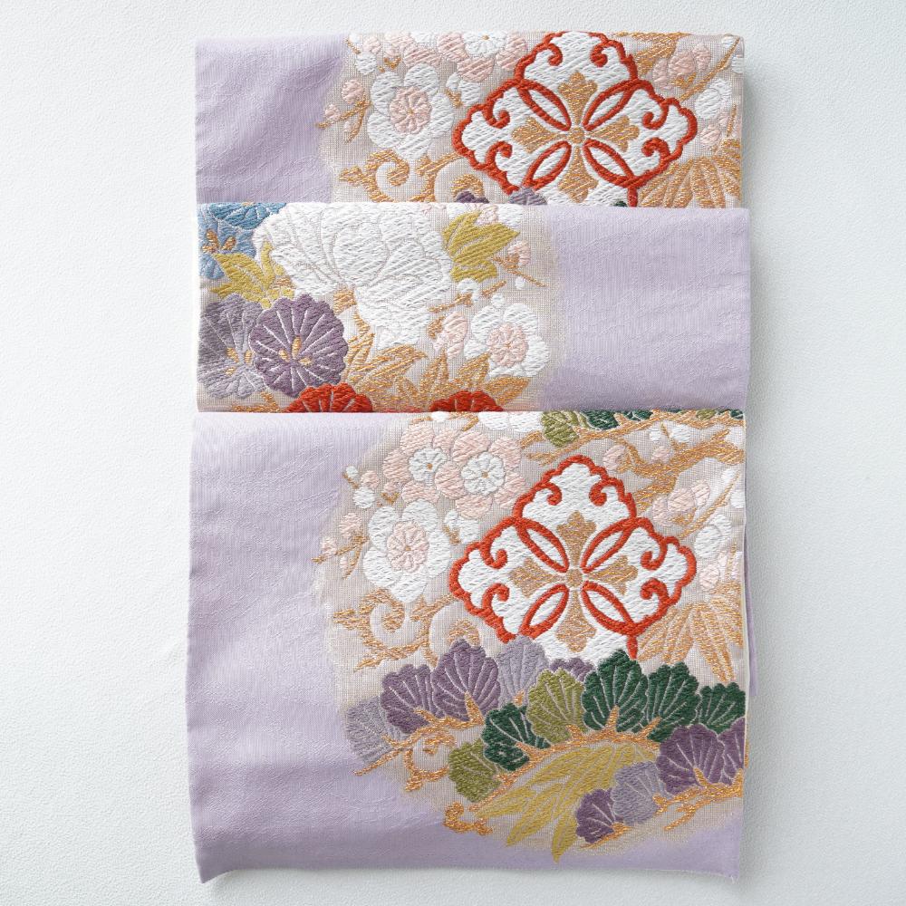 西陣織 松竹梅花の丸テーブルランナーFOURGRACEオリジナル