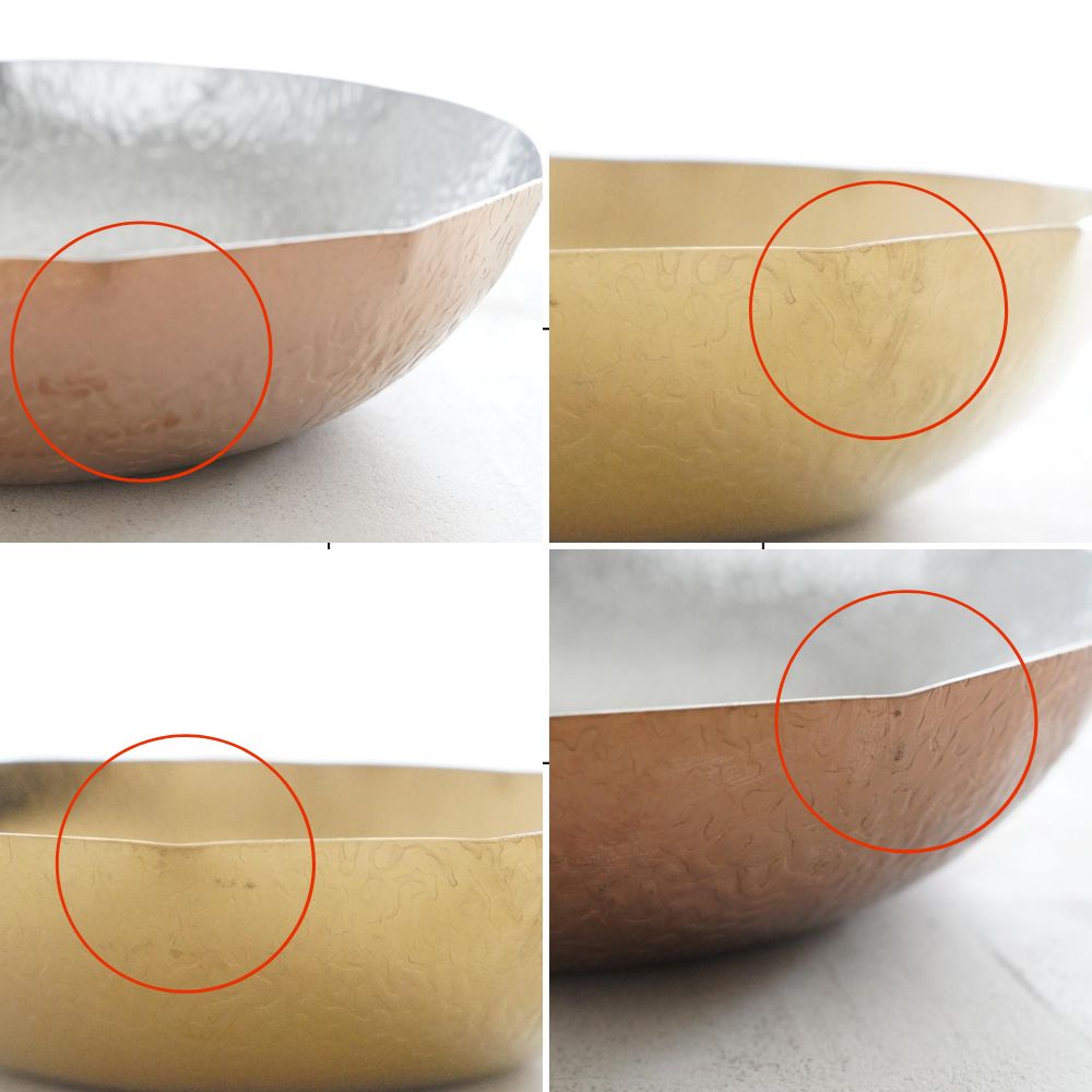 ステンレス製お鍋(大) 雪 φ29cm 外ゴールドお鍋