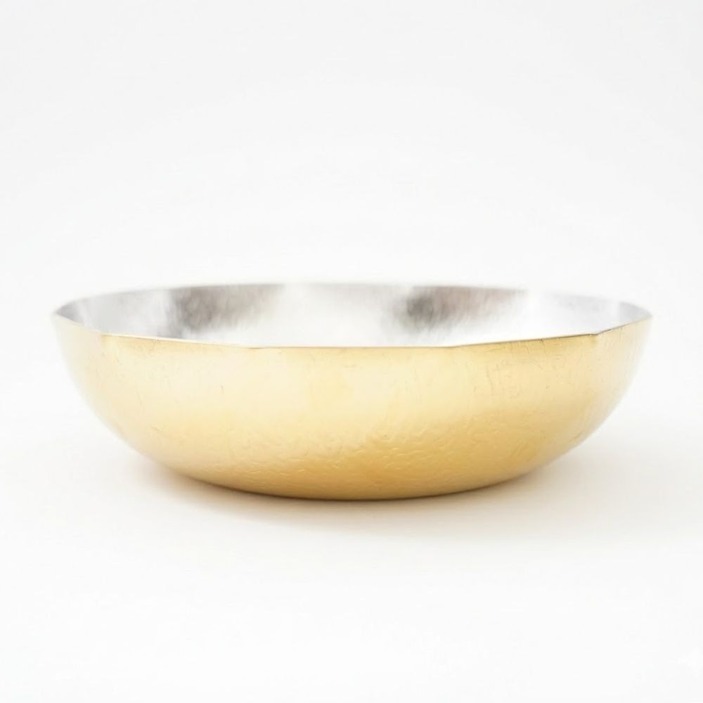 ステンレス製お鍋(大) 雪 φ29cm 外ゴールドお鍋