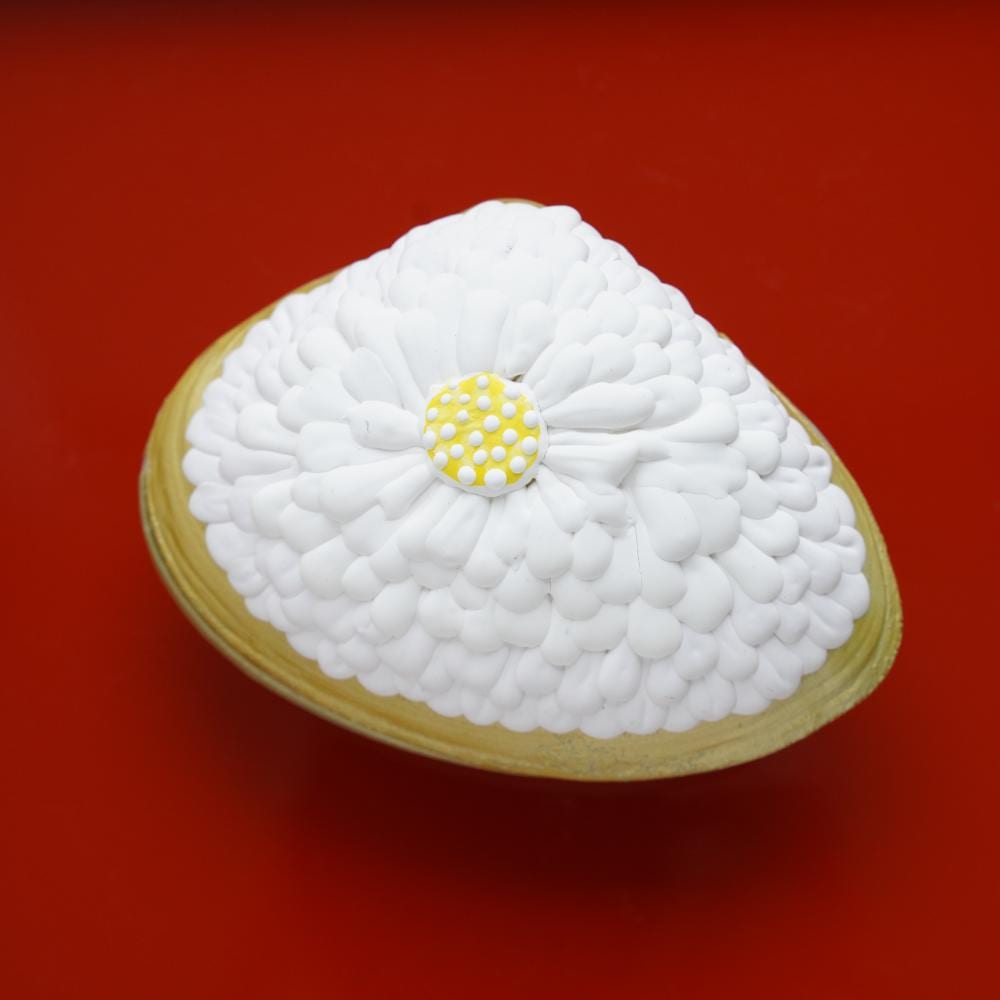 【今期完売】菊の置上蛤香合 大サイズ 6枚目