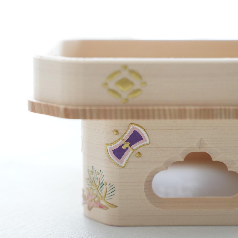 宝尽くし文三宝　ヒノキ　玉泉謹製　FOURGRACEオリジナル