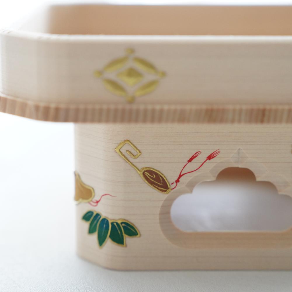 宝尽くし文三宝　ヒノキ　玉泉謹製　FOURGRACEオリジナル