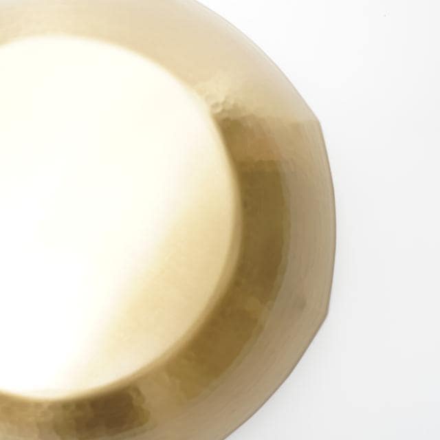 燕三条　真鍮　八角槌目鍋　