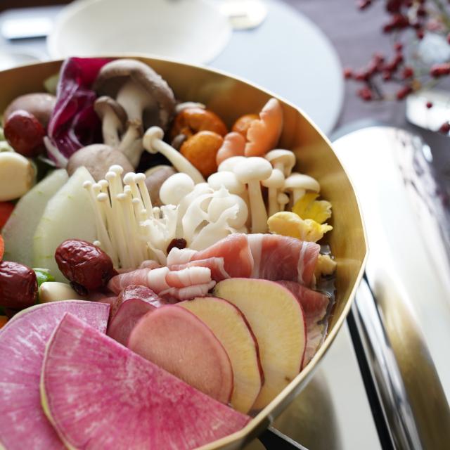 燕三条　真鍮　八角槌目鍋　